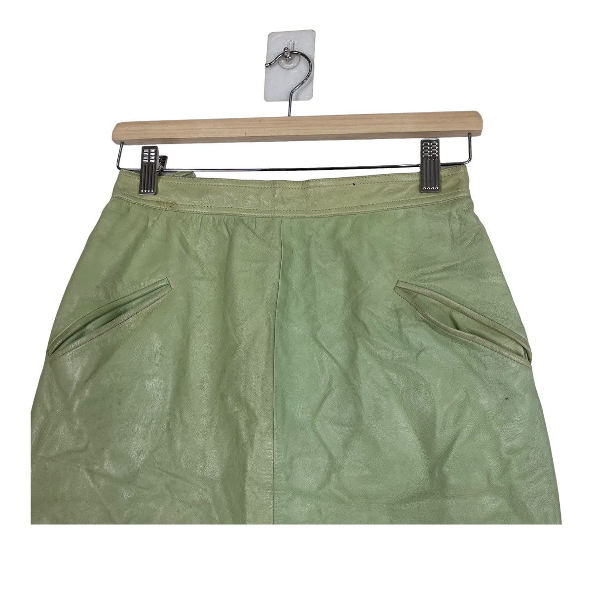 Loewe × Vintage 💥LOEWE MADRID NAPA LEATHER MINI SKIRT Size 27" / US 4 / IT 40 - 5 Thumbnail