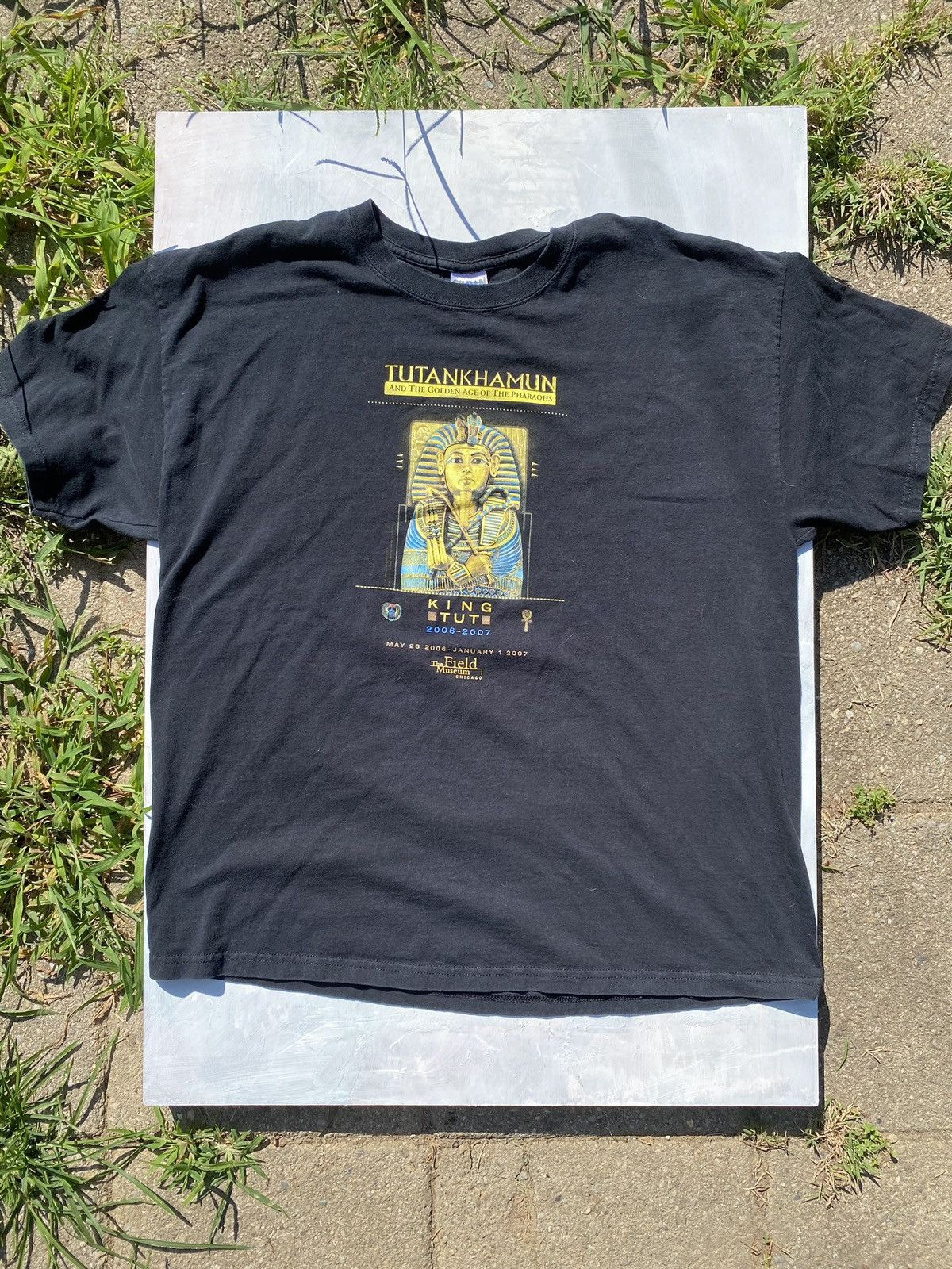 Vintage Crazy vintage Egypt field museum chicago king tut tee Size US XL / EU 56 / 4 - 1 Thumbnail