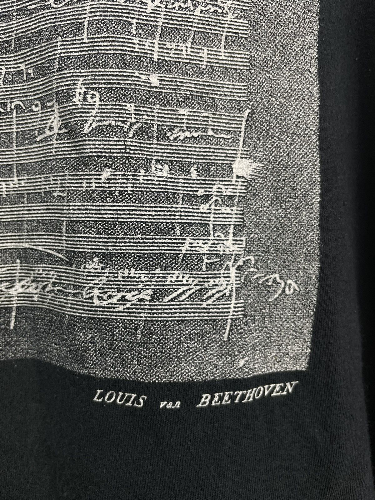Vintage Vintage Beethoven Manuscript Tee - Made in USA Size US L / EU 52-54 / 3 - 7 Thumbnail