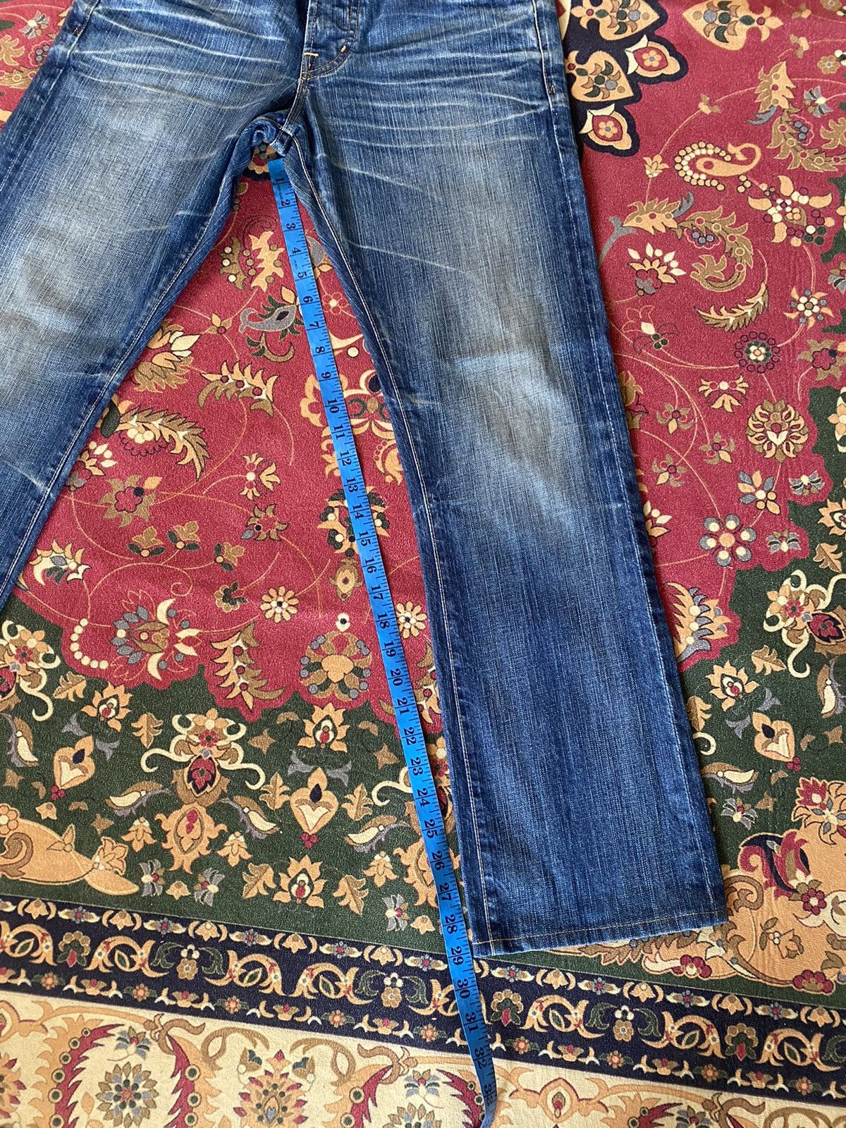 AG Adriano Goldschmied × Vintage 🔥RARE🔥Vintage AG Adriano Goldschmied Blue Faded Jeans Size US 31 - 16 Thumbnail