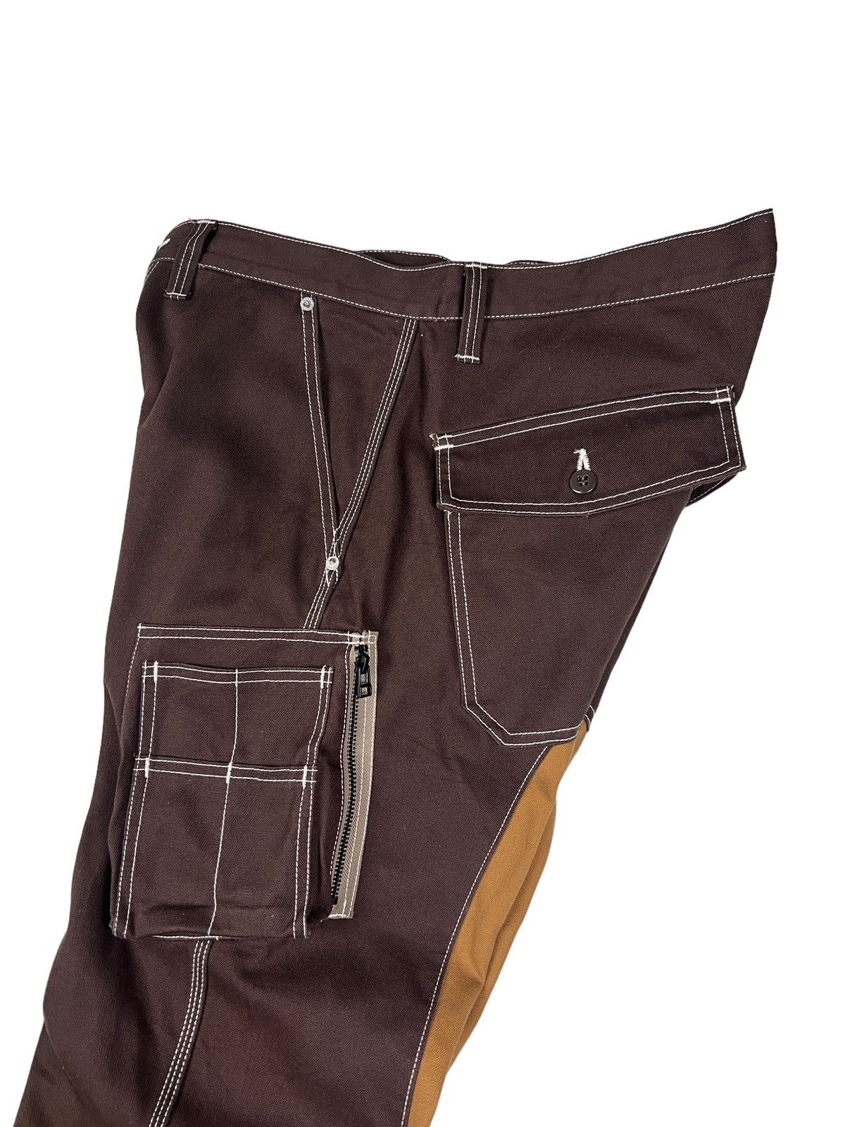 KOJIMA GENES Kojima Genes Two Tone Duck Canvas Carpenter Pants Size US 37 - 12 Thumbnail
