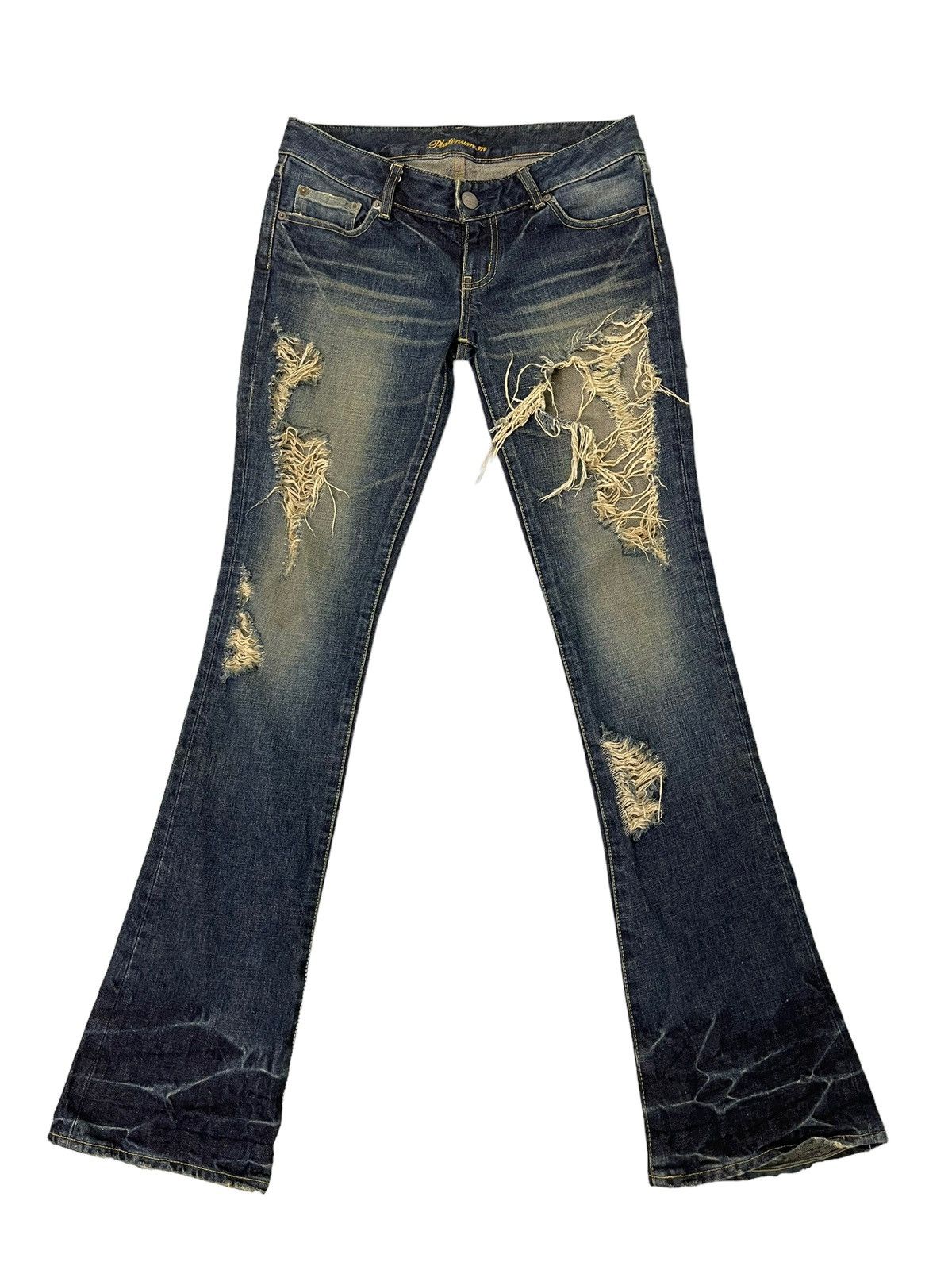 Flare Jeans Slim Platinum Japan Distress Low Rise 6🟦1