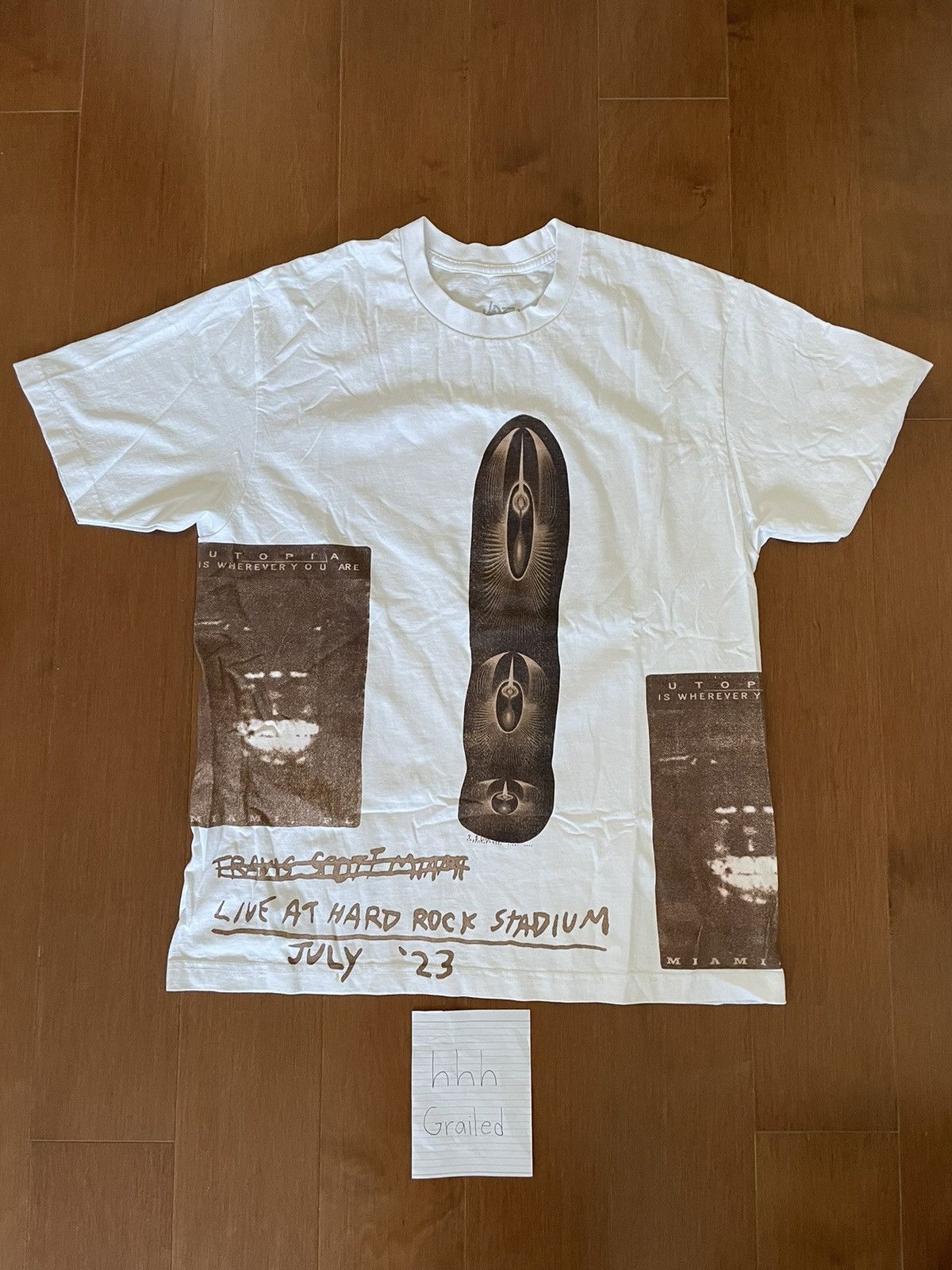 Travis Scott EXCLUSIVE UTOPIA ROLLING LOUD TEE TRAVIS SCOTT Size US L / EU 52-54 / 3 - 2 Thumbnail