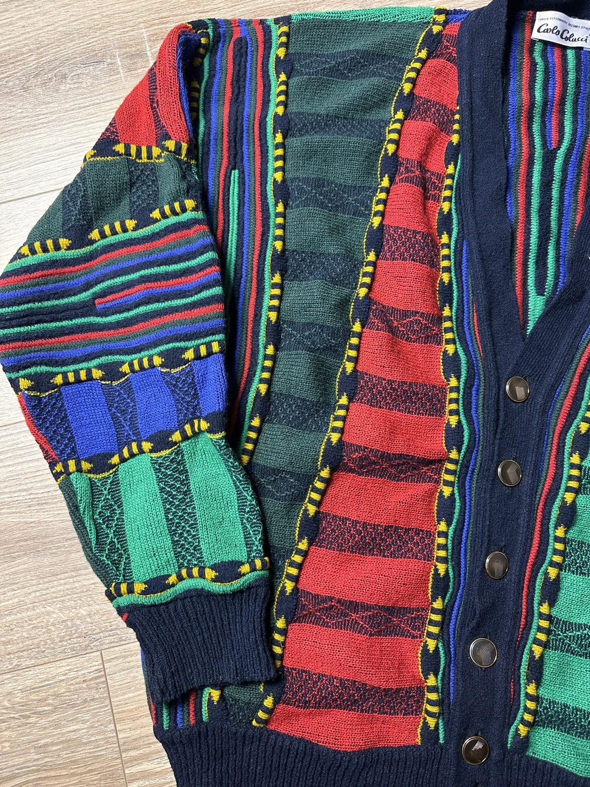 Carlo Colucci × Coogi Carlo Colucci Multicolor Knit Cardigan, Coogi style Size US M / EU 48-50 / 2 - 7 Thumbnail
