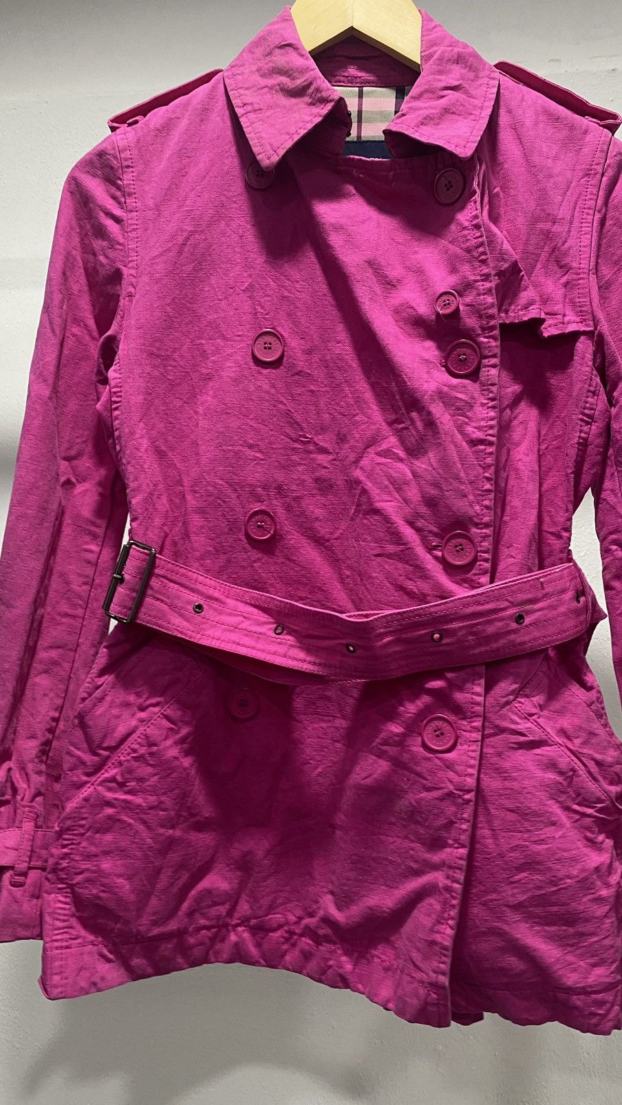 Burberry Vintage Burberry London Coats Pink Barbie Size S / US 4 / IT 40 - 2 Thumbnail
