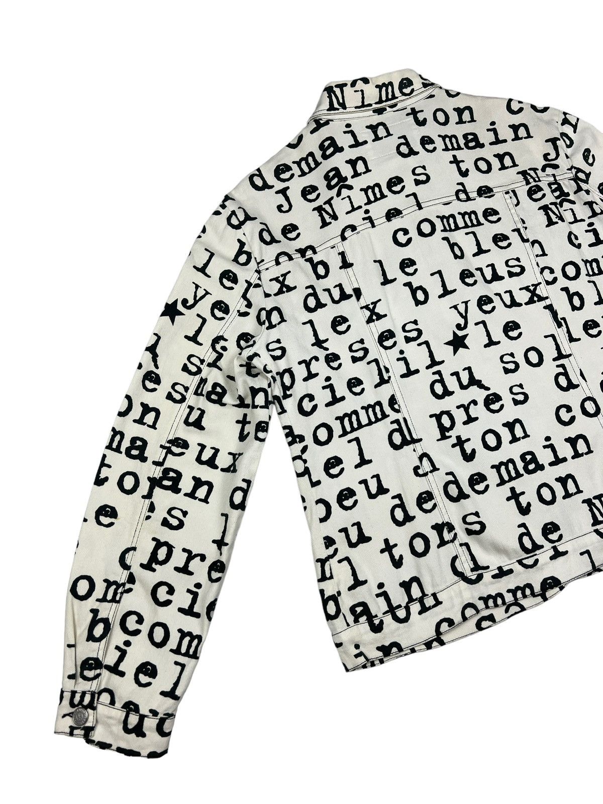 Jean Charles De Castelbajac Vintage Castelbajac ‘Wording” Denim Trucker Jacket Size US L / EU 52-54 / 3 - 10 Thumbnail