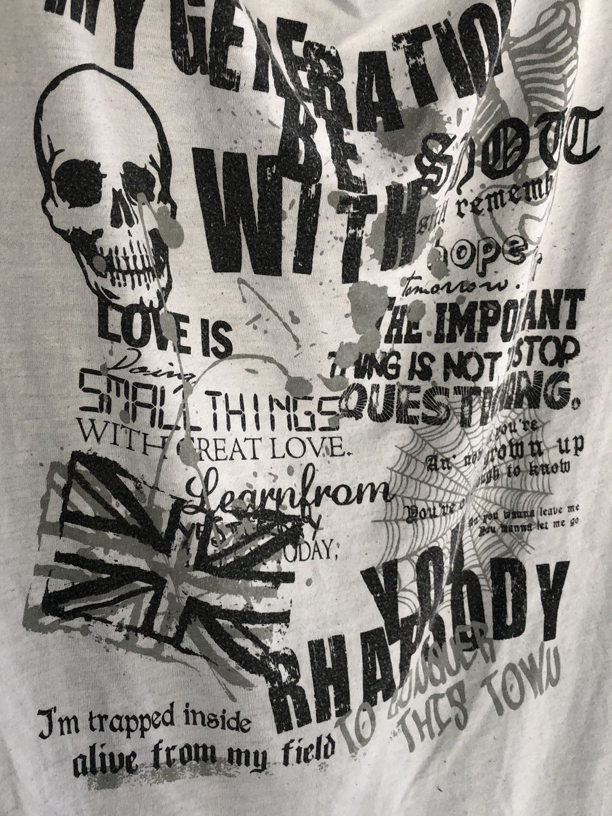 Beauty Beast Seditionaries Notalone Skull Spider Poem Double Layered Size US M / EU 48-50 / 2 - 2 Thumbnail