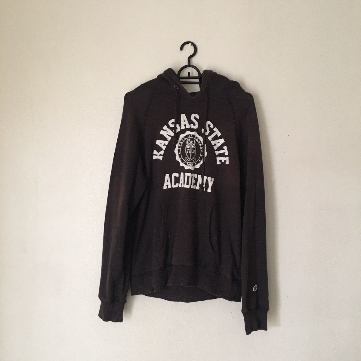 e grey champion kansas state academy hoodie university - Main Image