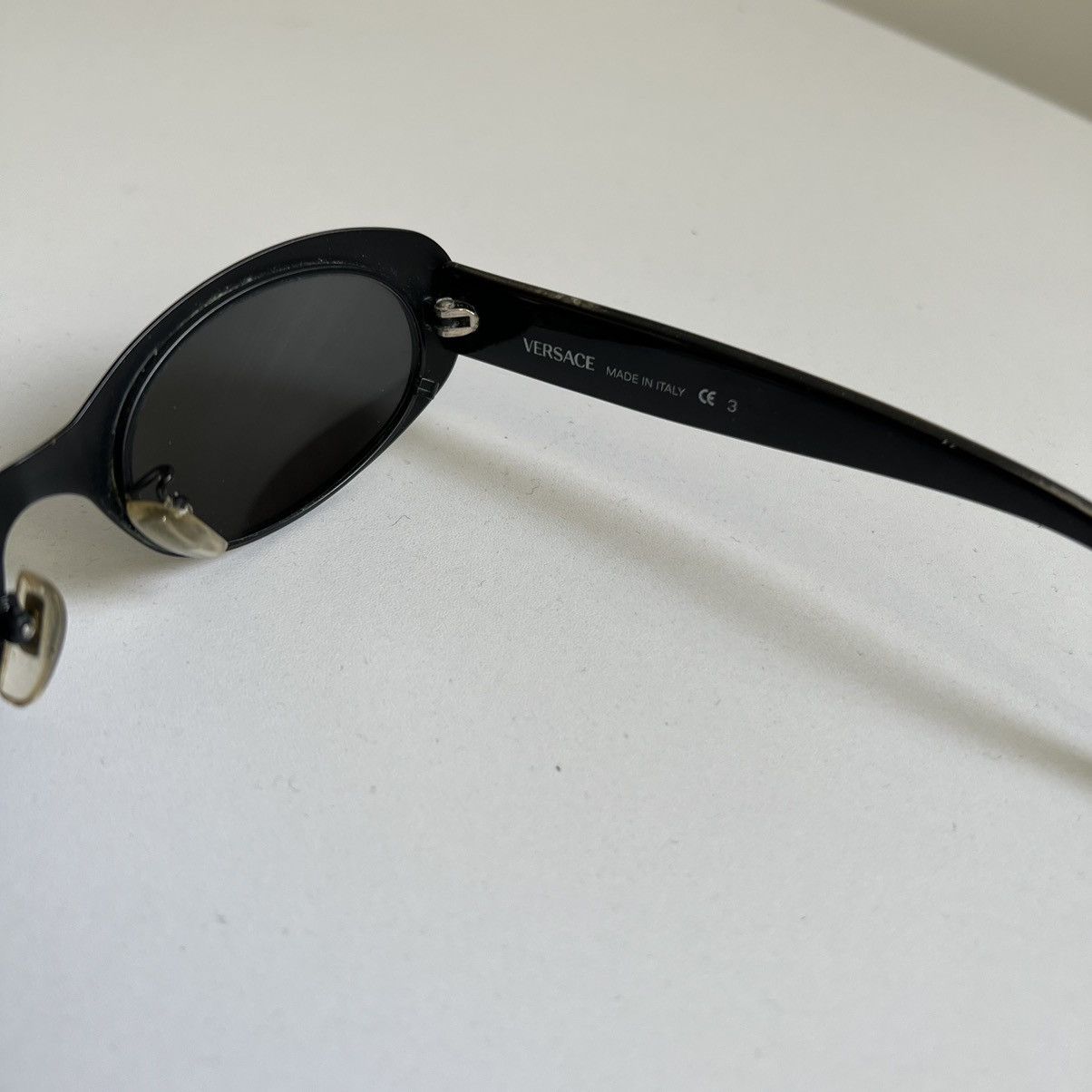 Versace Versace Made in Italy Medusa Street Sunglasses Black Logo Size ONE SIZE - 7 Thumbnail