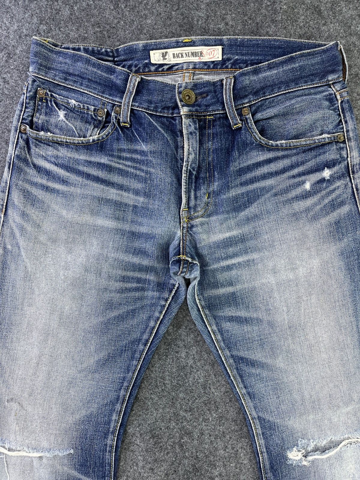 Vintage Vintage Back Number Jeans Distressed Denim - J936 Size US 32 / EU 48 - 3 Thumbnail