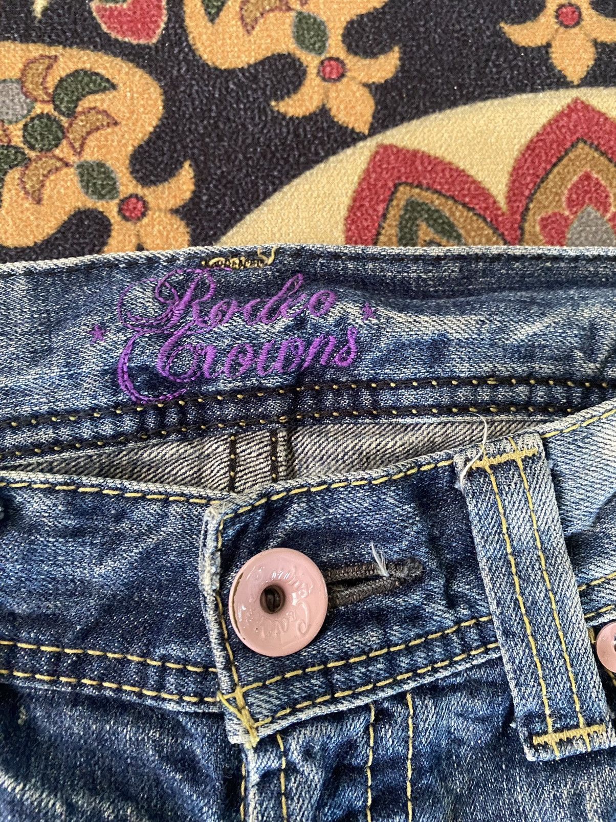 Hysteric Glamour 🔥RARE🔥Vintage Rodeo Crowns Flare Distressed Denim 29 Size 29" - 9 Thumbnail