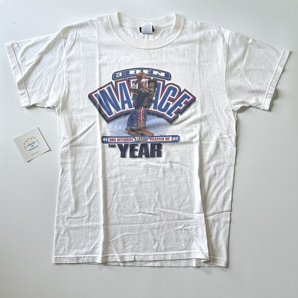 Vintage Vintage 2000s Ben Wallace Detroit Pistons NBA DPOY tshirt