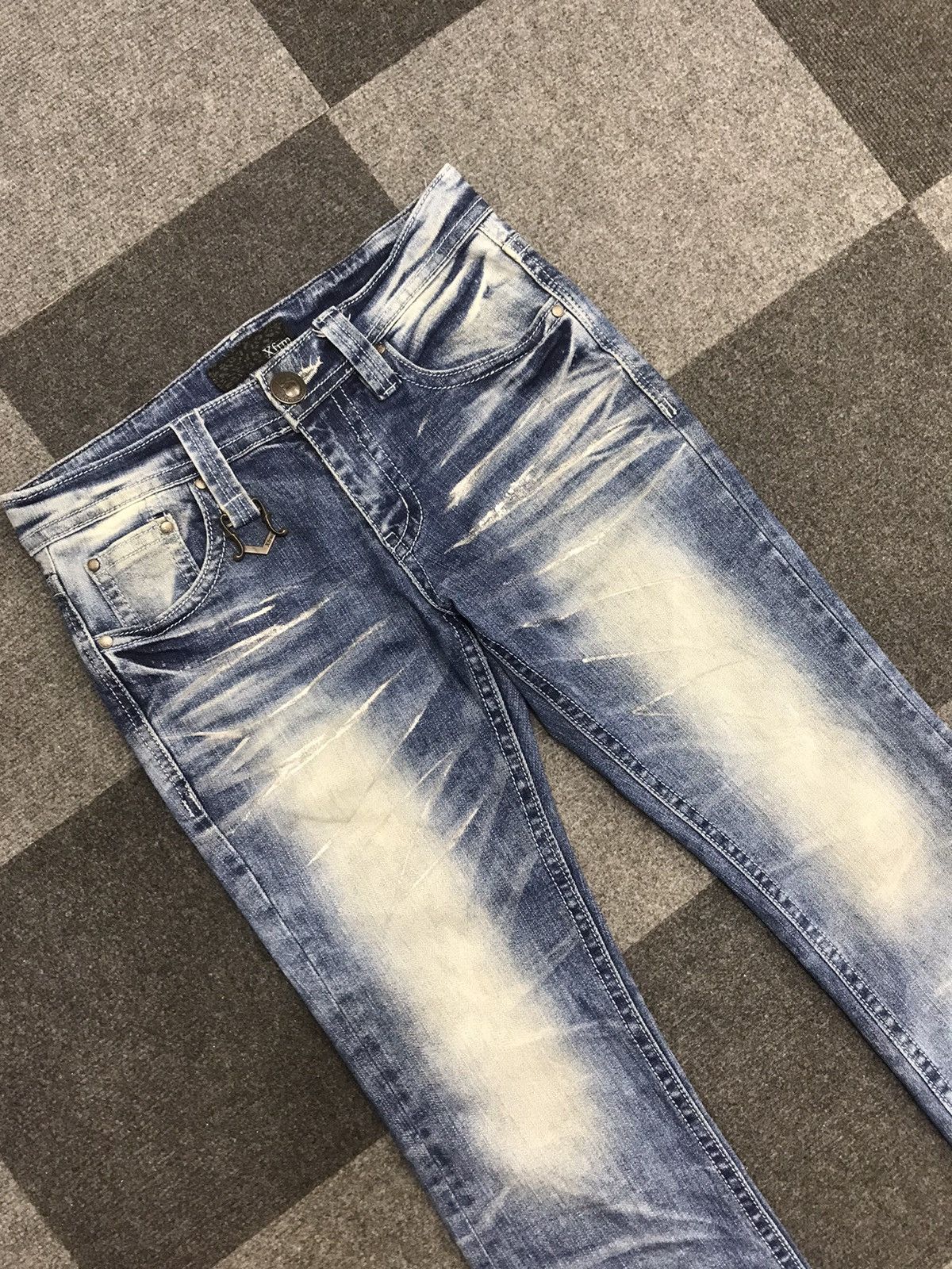 Japanese Brand Xfrm Japan Punk Ankle Cut Flare Jeans Size US 30 / EU 46 - 2 Thumbnail