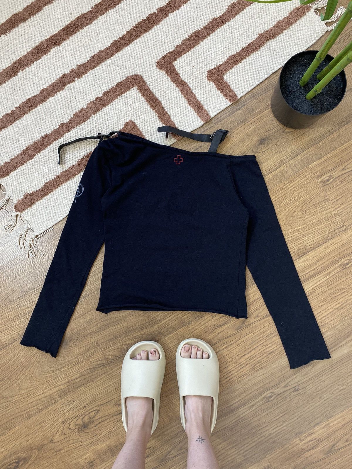 Japanese Brand ANARHIA GHOTIC GRUNGE OFF SHOULDER LONGSLEEVE Size M / US 6-8 / IT 42-44 - 5 Thumbnail