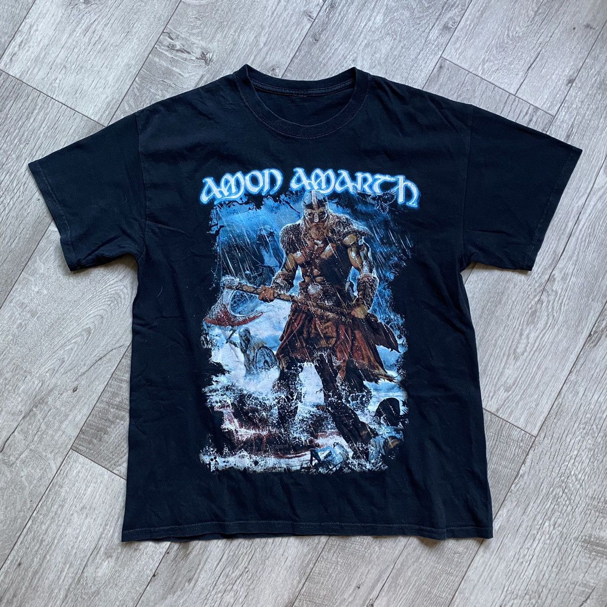 Band Tees VINTAGE AMON AMARTH METAL BAND VIKINGS T SHIRT Size US L / EU 52-54 / 3 - 1 Thumbnail