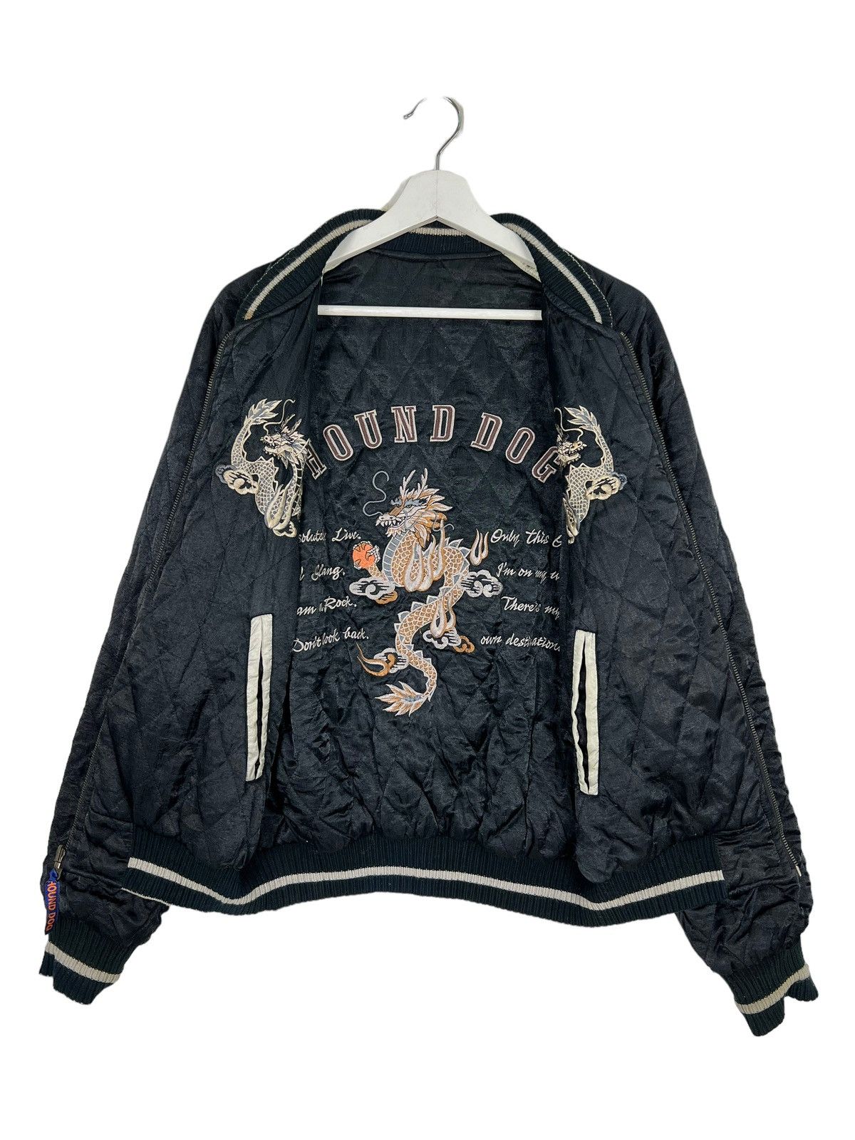 Japanese Brand 💥 PAZZOS REVERSIBLE EMBROIDERY SUKAJAN JACKET Size US L / EU 52-54 / 3 - 12 Thumbnail