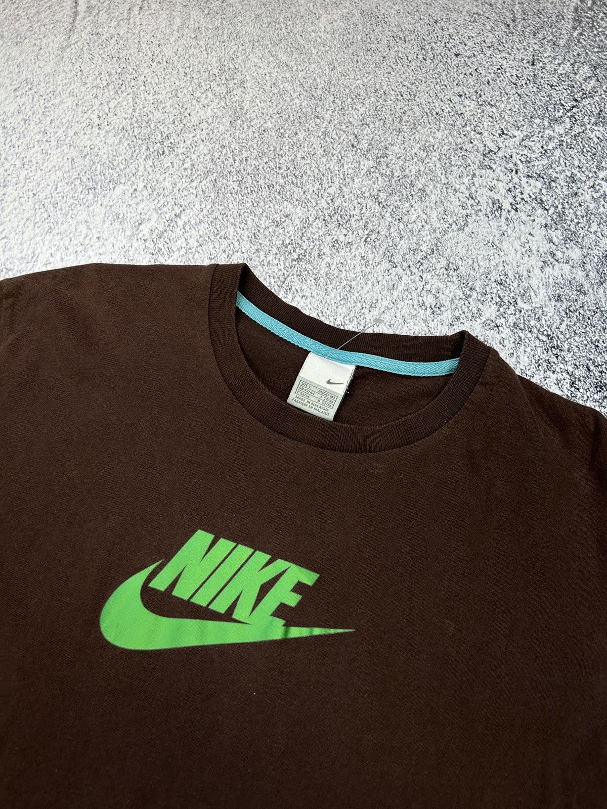Nike Mens Vintage Nike brown T Shirt streetwear y2k tee swoosh Size US L / EU 52-54 / 3 - 2 Thumbnail