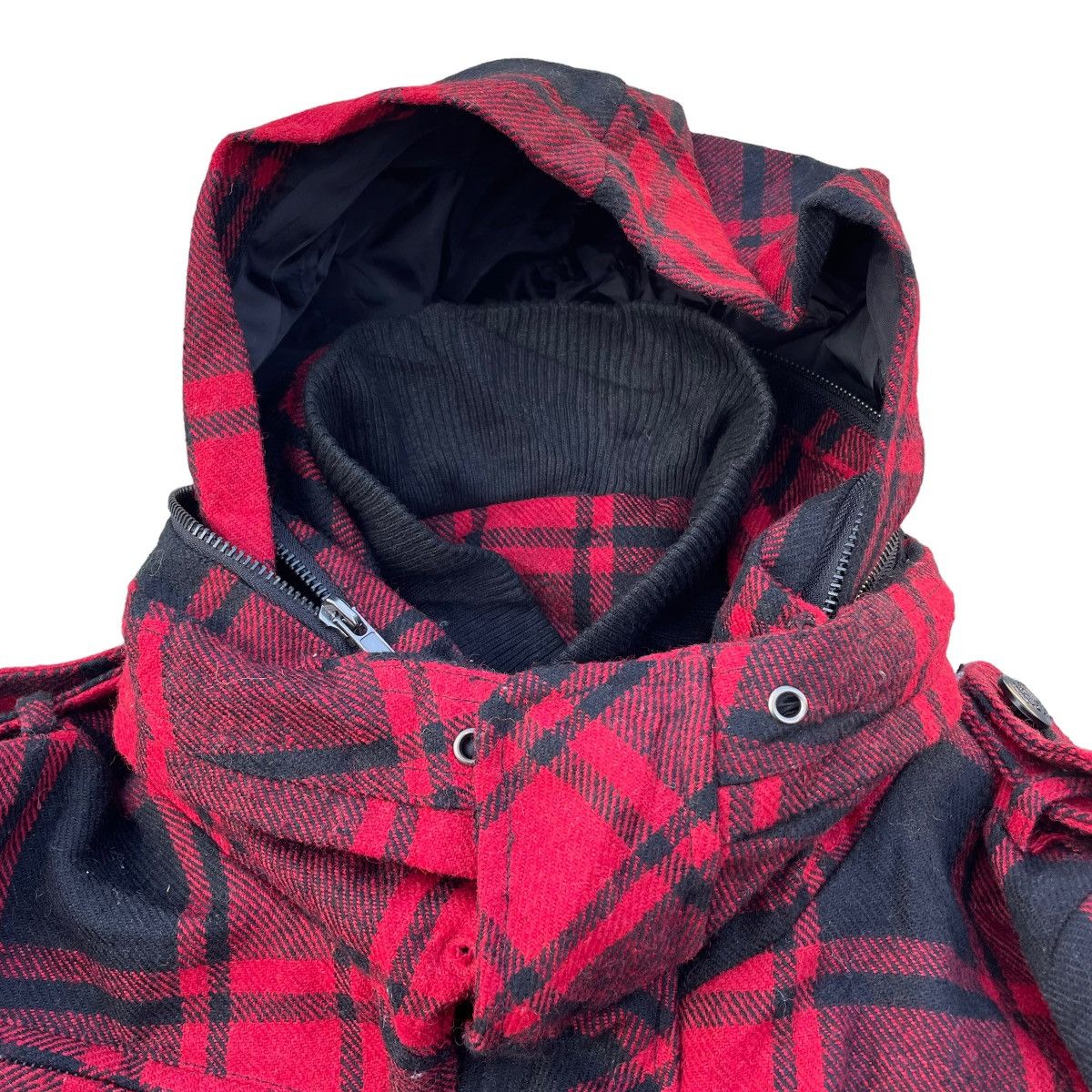 If Six Was Nine 🇯🇵 SUGGESTION TARTAN PUNK MULTIPOCKET WOOL JACKET Size US M / EU 48-50 / 2 - 10 Thumbnail