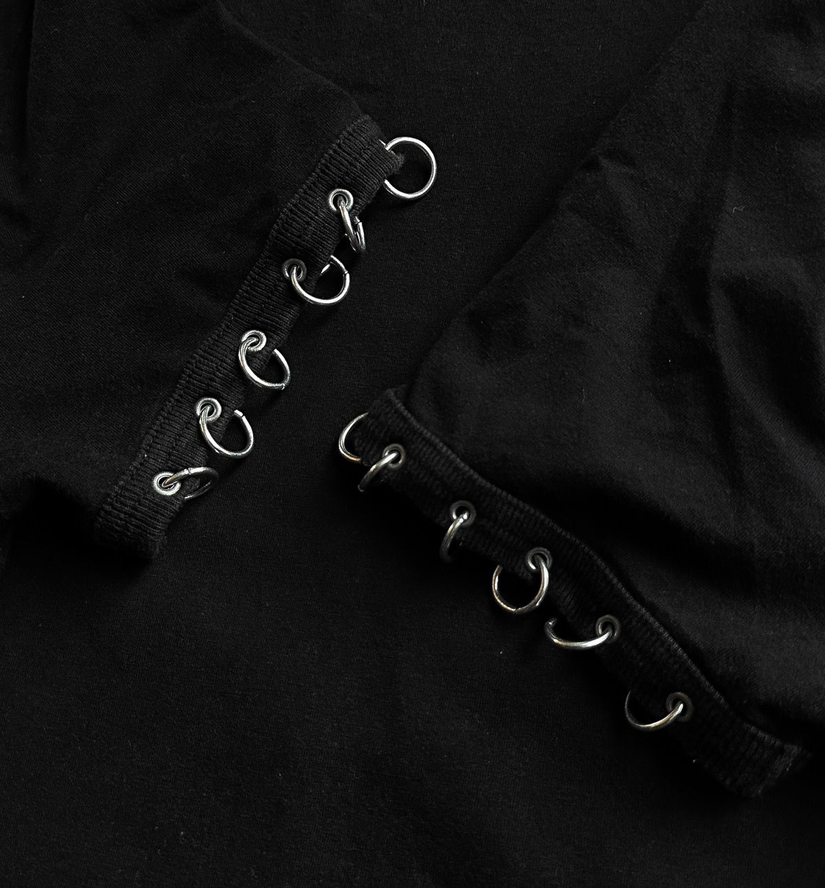 Pre-owned Jean Paul Gaultier Pierced Sleeve Shirt In Black