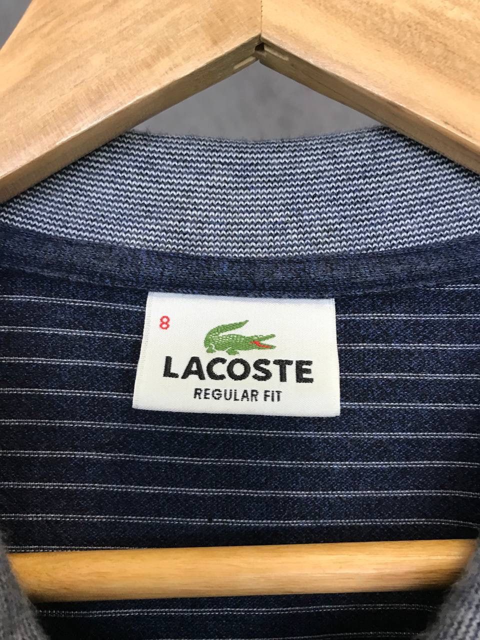 Lacoste × Vintage Lacoste vintage designer luxury striped polo tee Size US XXL / EU 58 / 5 - 5 Thumbnail
