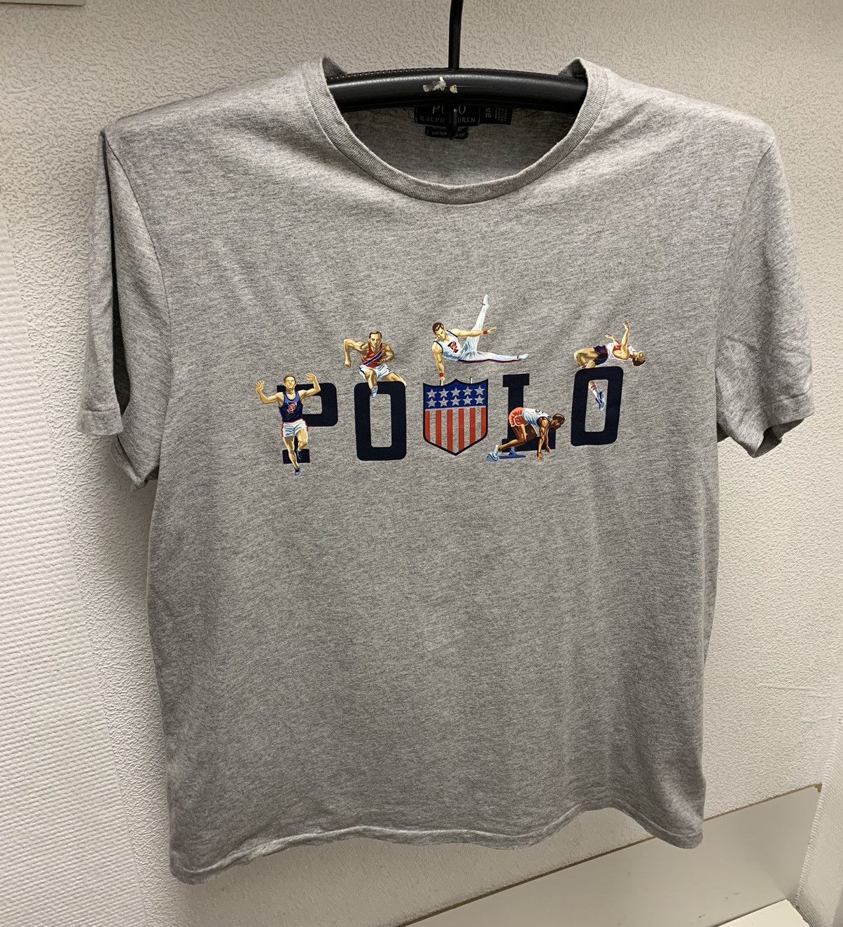 Polo Ralph Lauren Polo Ralph Lauren Olympic star Usa big logo grey t-shirt Xl Size US XL / EU 56 / 4 - 1 Thumbnail