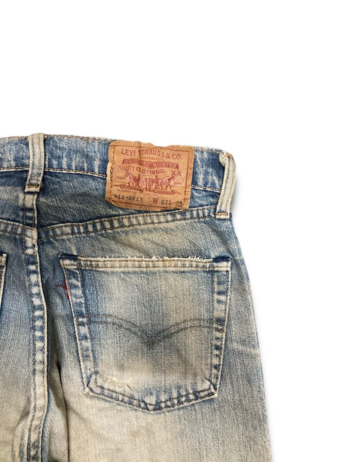Levi's × Levi's Vintage Clothing × Vintage Vintage 90s Mudwash Japanese Levis 512-0217 Size US 27 - 11 Thumbnail