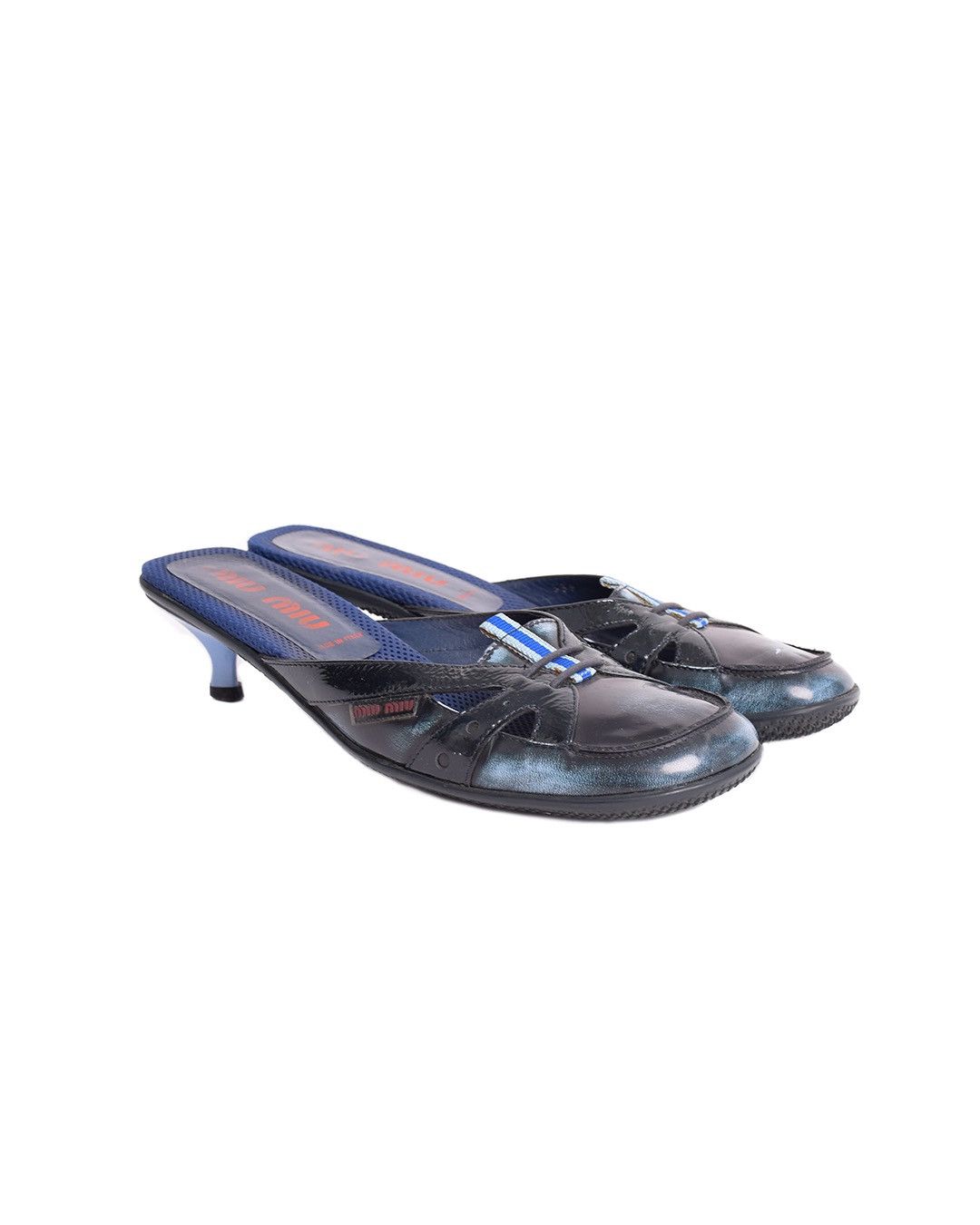 Miu Miu Miu Miu S/S2000 Mules "Worn Out Leather" Effect Size US 9 / IT 39 - 4 Thumbnail