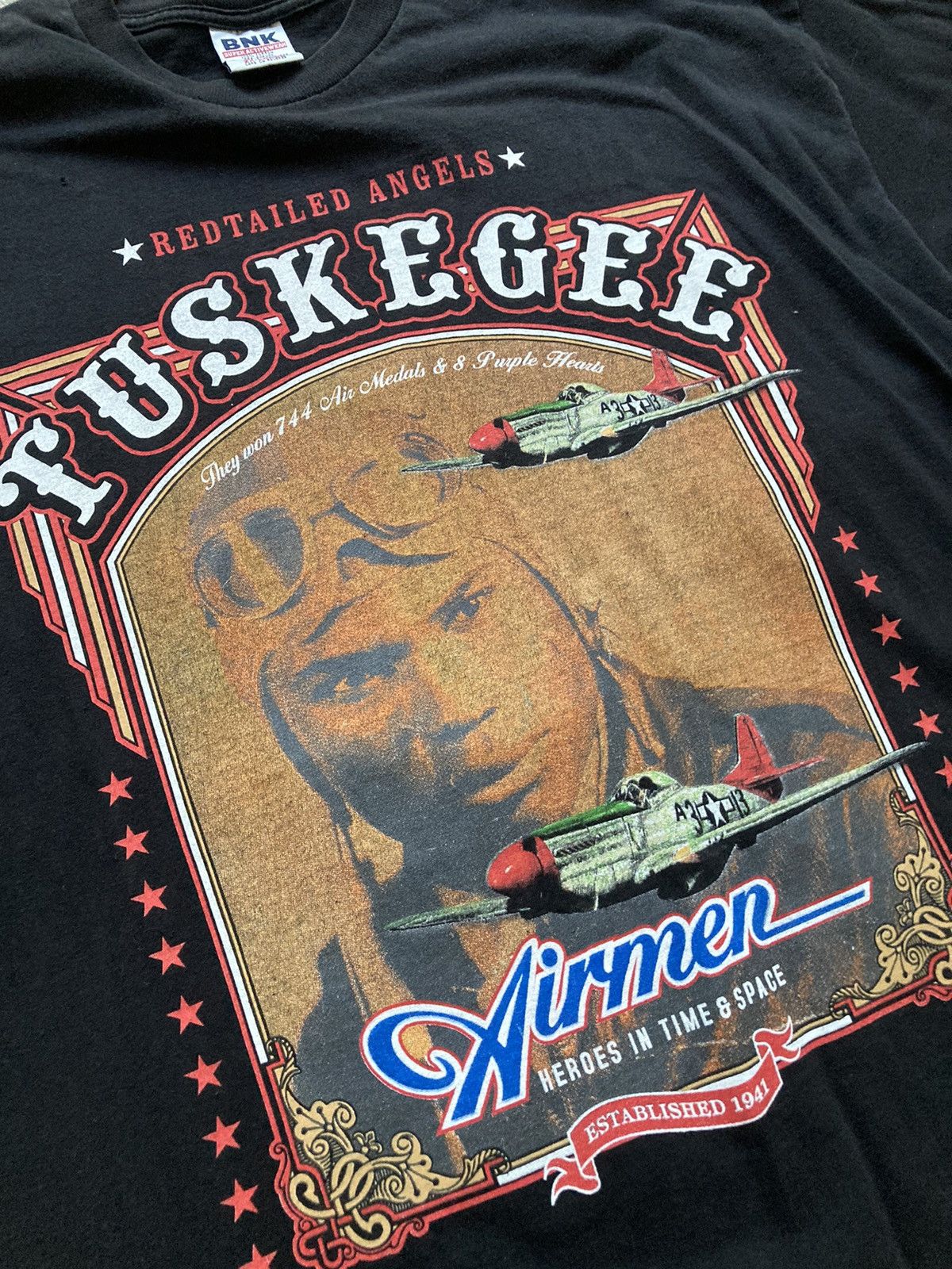 Vintage Vintage Tuskegee Airmen Graphic T-Shirt Size US XXL / EU 58 / 5 - 3 Thumbnail