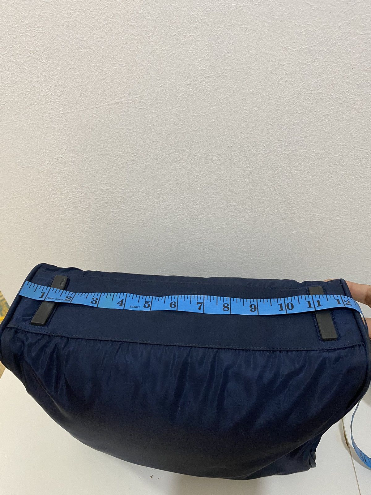 Prada Prada Tessuto Nylon Navy Blue Handbag Size ONE SIZE - 11 Thumbnail