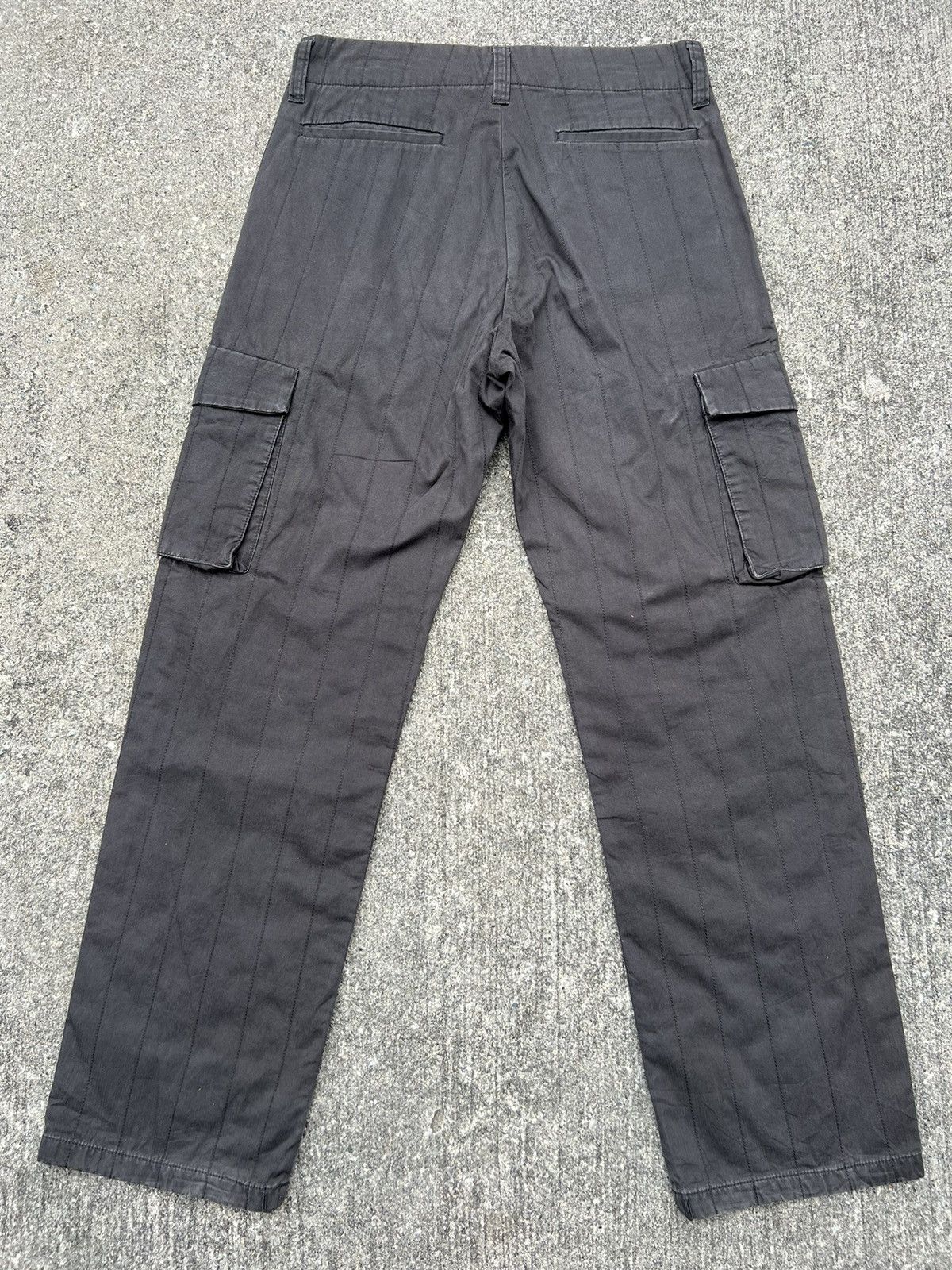 Designer Vintage Hiromichi Nakano Japan Quilted Striped Cargo Size US 32 / EU 48 - 2 Thumbnail