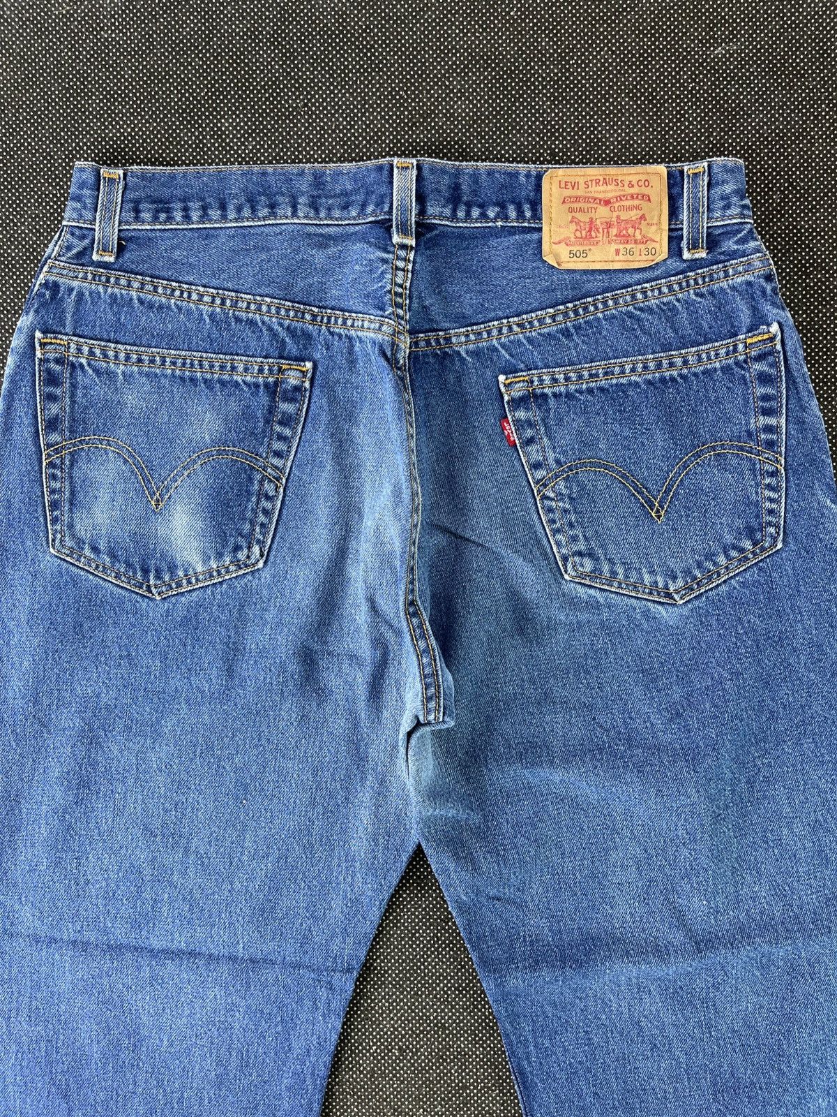 Levi's Vintage Levis 505 Stone Wash Jeans 35 x 30 - J330 Size US 35 - 4 Thumbnail