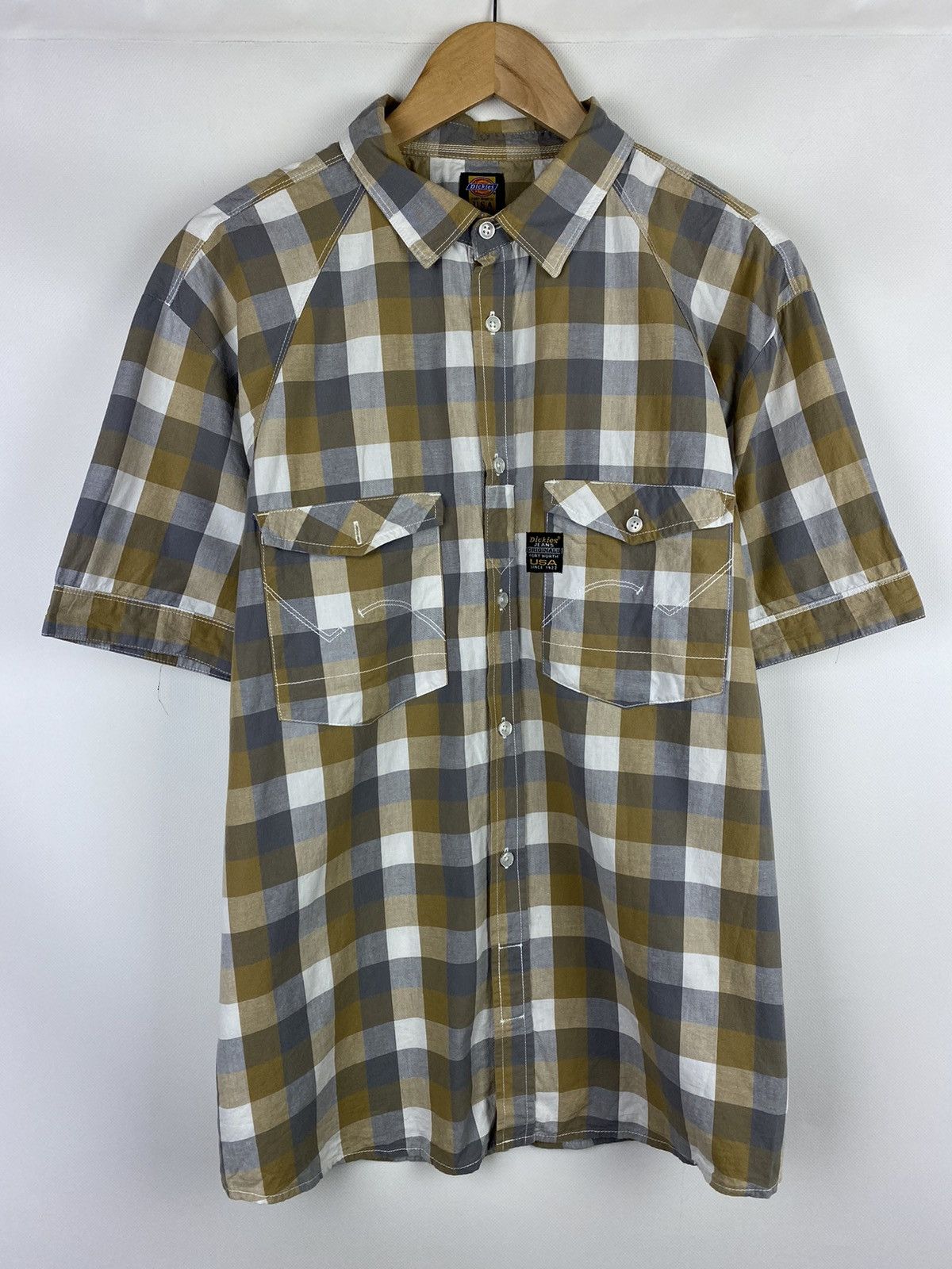 Dickies × Vintage Dickies Workwear men’s shirt sleeve checked shirt size 3XL Size US XXL / EU 58 / 5 - 1 Thumbnail