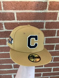 Vintage 90s New Era Cleveland Indians Diamond Collection Fitted Hat Size 7 1/8