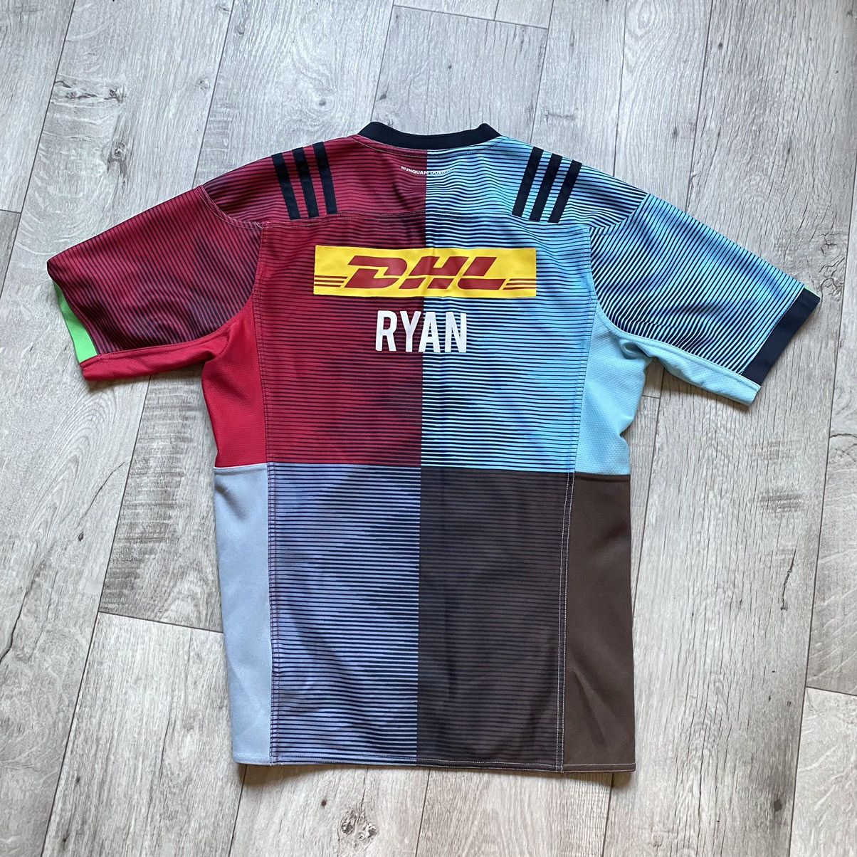 Adidas ADIDAS DHL HARLEQUINS RYAN FOOTBALL T SHIRT Size US L / EU 52-54 / 3 - 2 Thumbnail