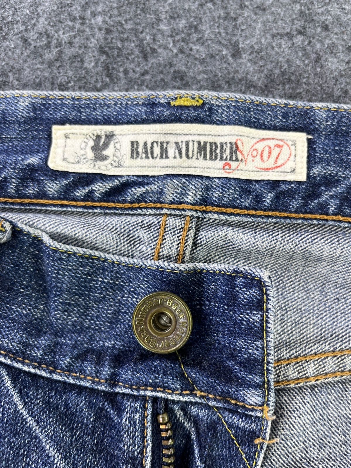 Vintage Vintage Back Number Jeans Distressed Denim - J936 Size US 32 / EU 48 - 10 Thumbnail