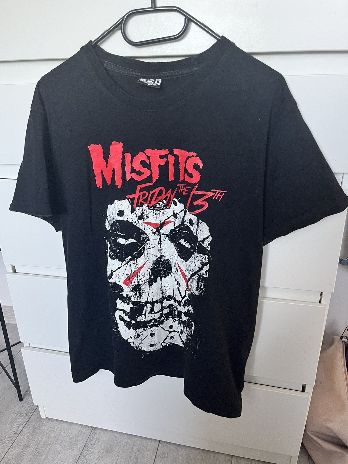 T-shirt Fright Rags Misfits X Friday The 13th – Motif Fiend From Crystal Lake, 2XL Noir