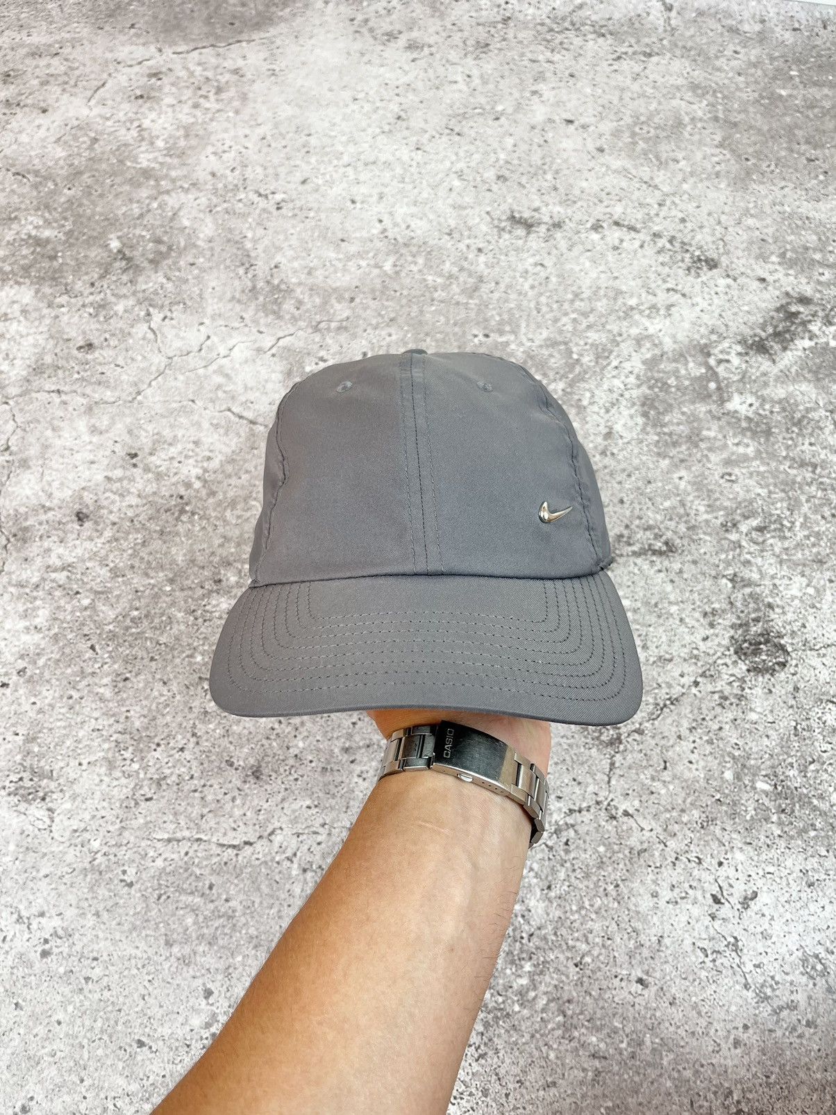 Nike Nike Grey Metal Swoosh Logo Cap Size ONE SIZE - 4 Thumbnail