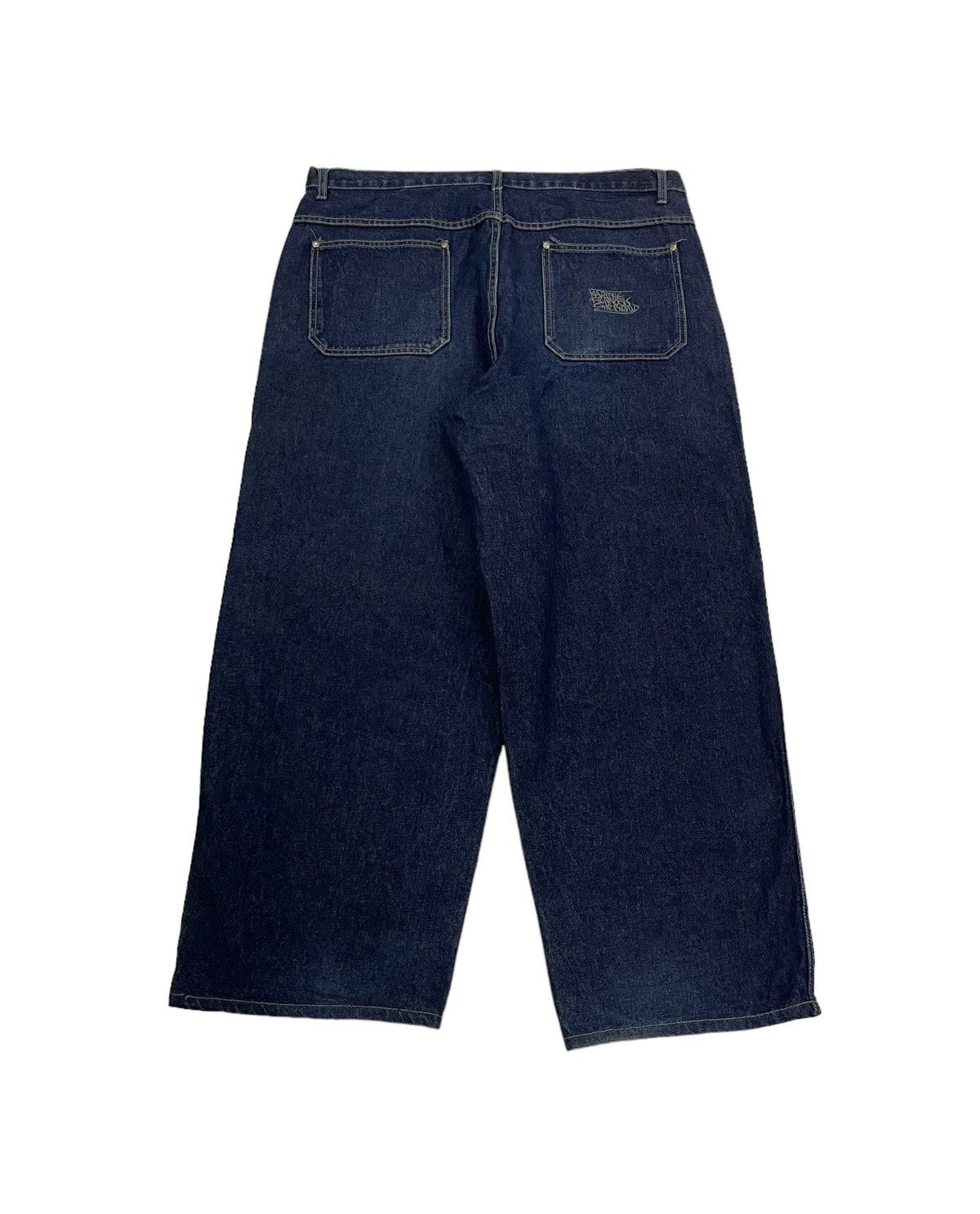 Marithe + Francois Girbaud Vintage MFG Baggy Jeans Big Logo Spellout Size US 39 - 5 Thumbnail