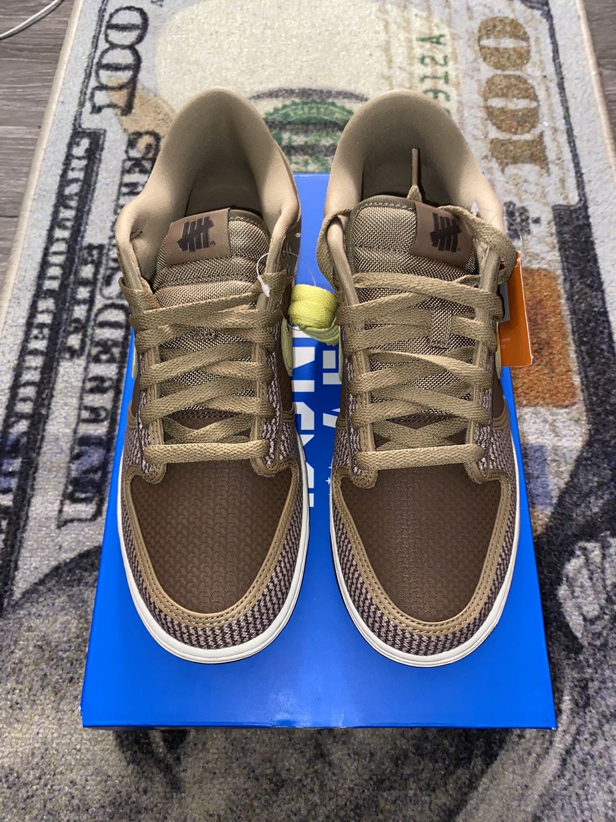 image of Nike Dunk Low Sp Undefeated Canteen Dunk Vs. Af1 Pack Shoes, Men's (Size 9.5)