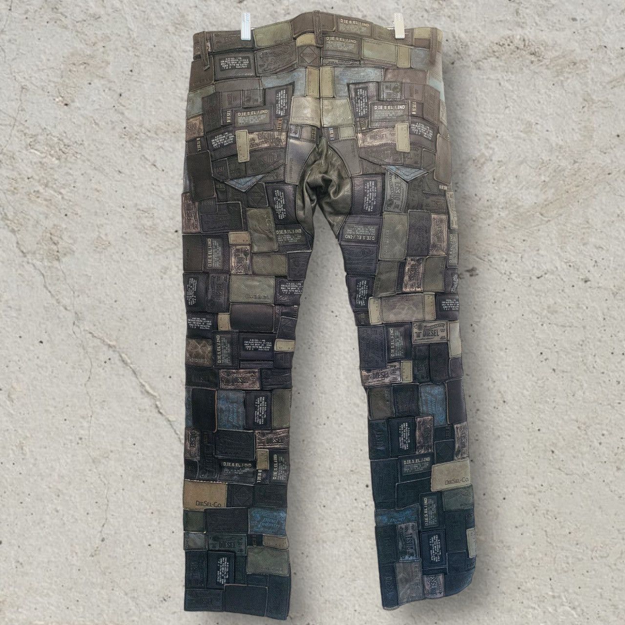 Diesel DIESEL Size 32 REBOOT Leather Patchwork Pants Size US 32 / EU 48 - 6 Thumbnail