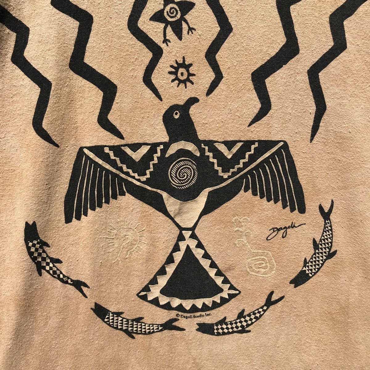 Vintage Vintage 90s Dagoli ThunderBird Tee Goros Japan Size US M / EU 48-50 / 2 - 11 Thumbnail