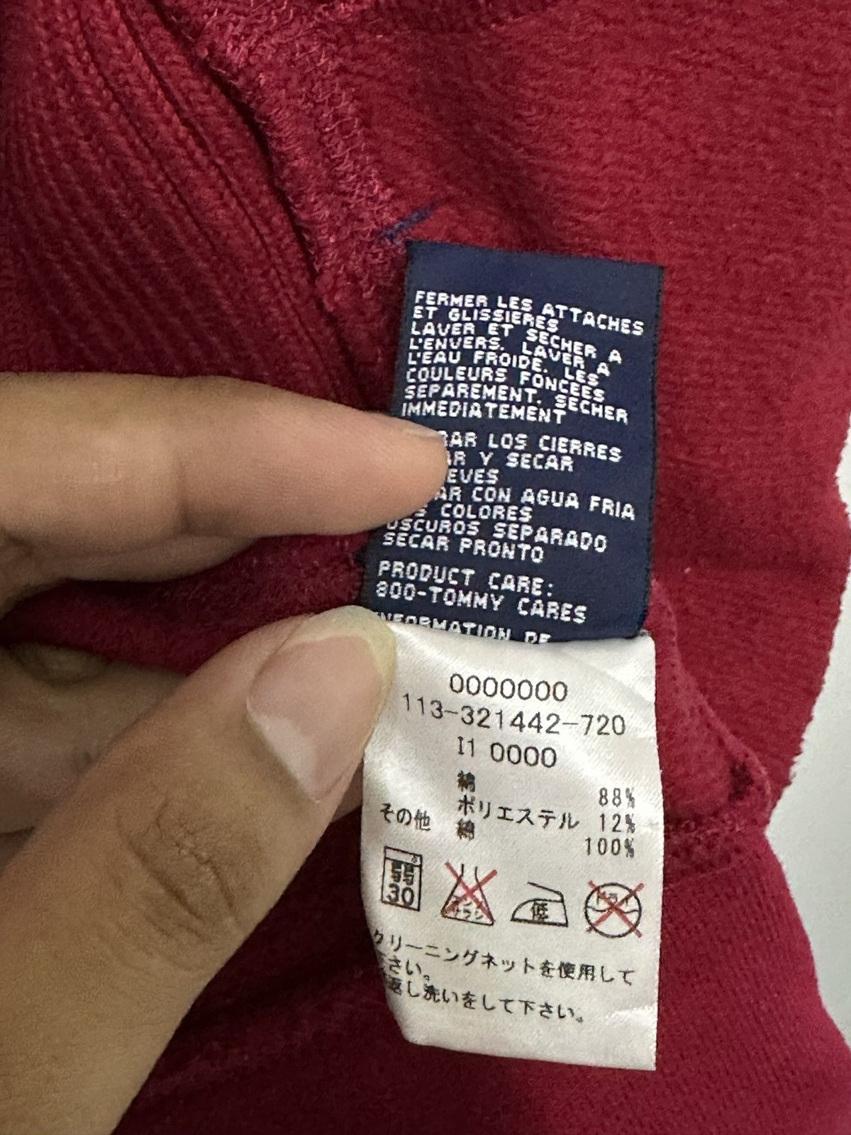 Tommy Hilfiger × Vintage Vintage Tommy Hilfiger Spell Out Embroidery Zipper Sweater Size US M / EU 48-50 / 2 - 10 Thumbnail