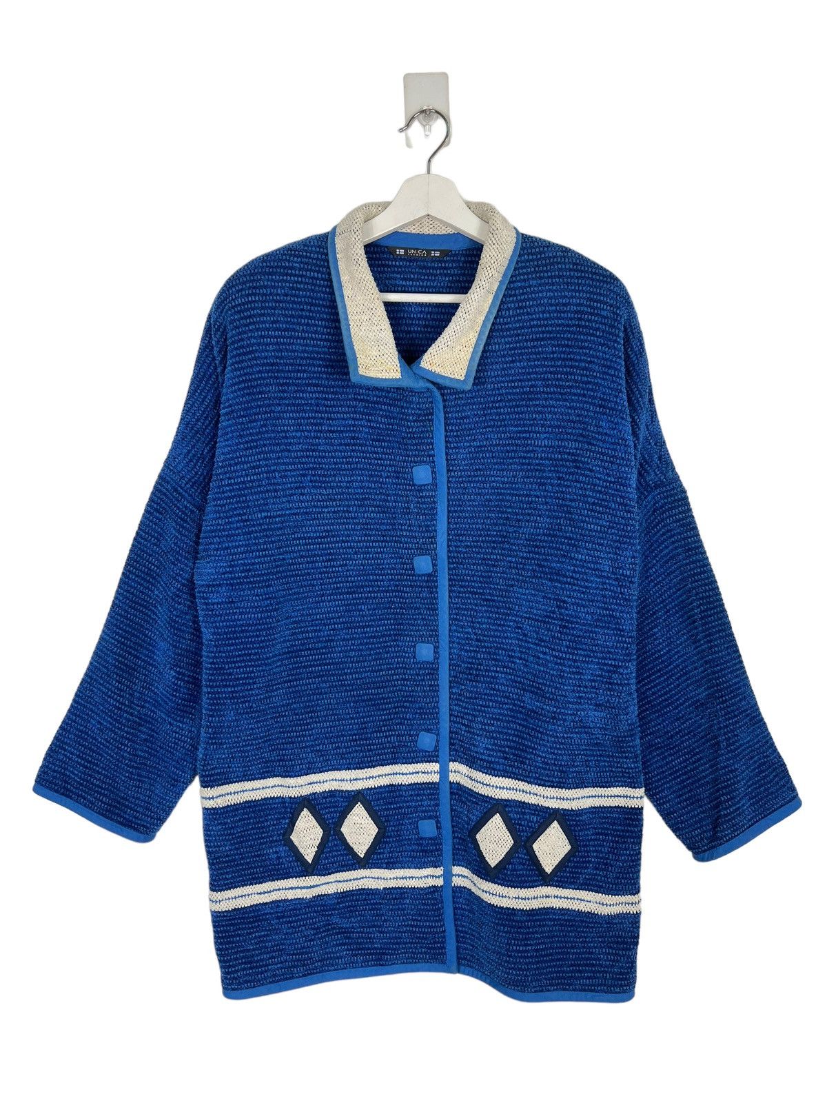 Annikki Karvinen 🔥 VINTAGE UNICA COTTON FINLAND JACKET MADE IN FINLAND Size US L / EU 52-54 / 3 - 4 Thumbnail