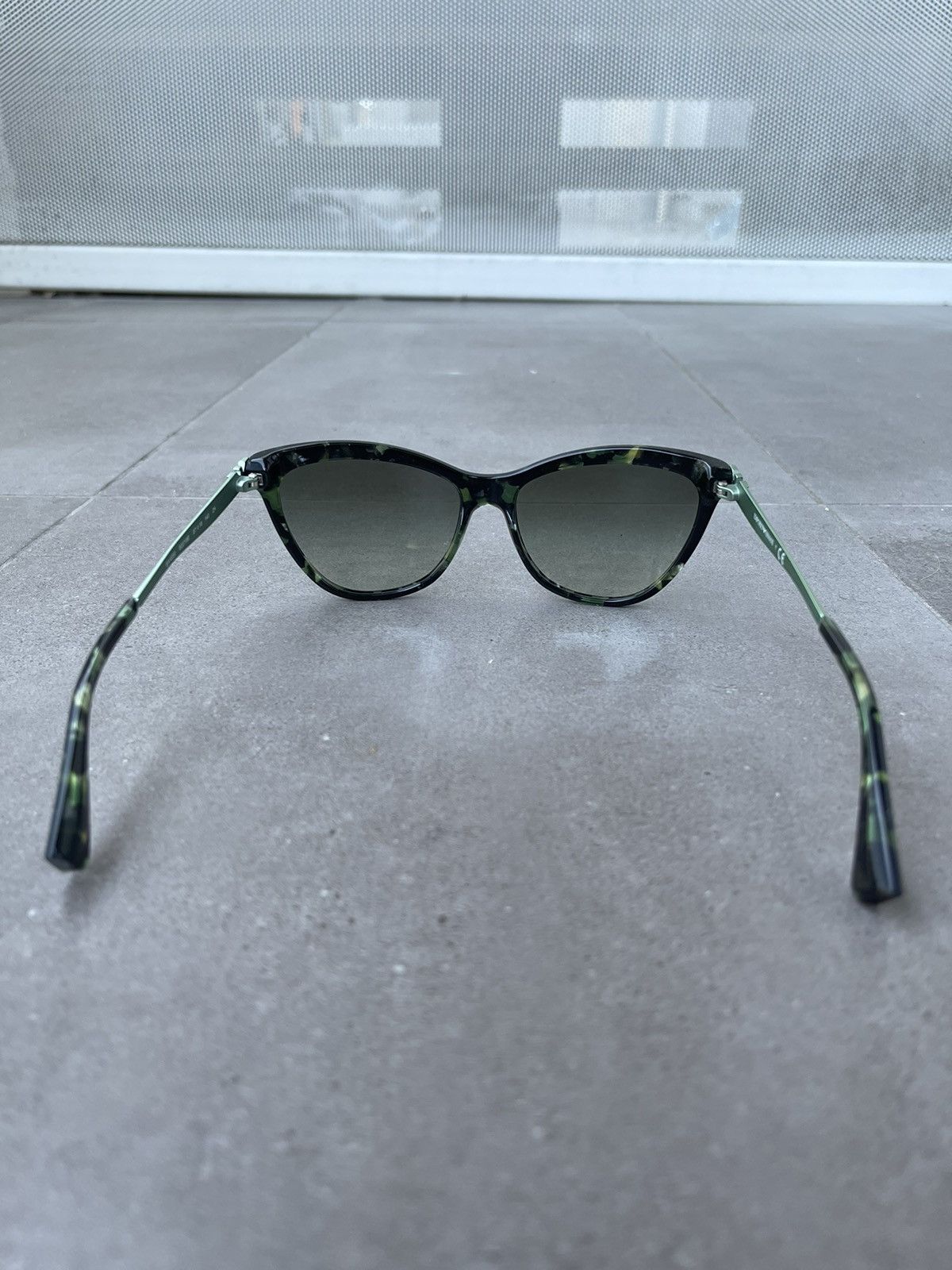 Emporio Armani Emporio Armani EA4030 5227/8E Marble Green Sunglasses Size ONE SIZE - 8 Thumbnail