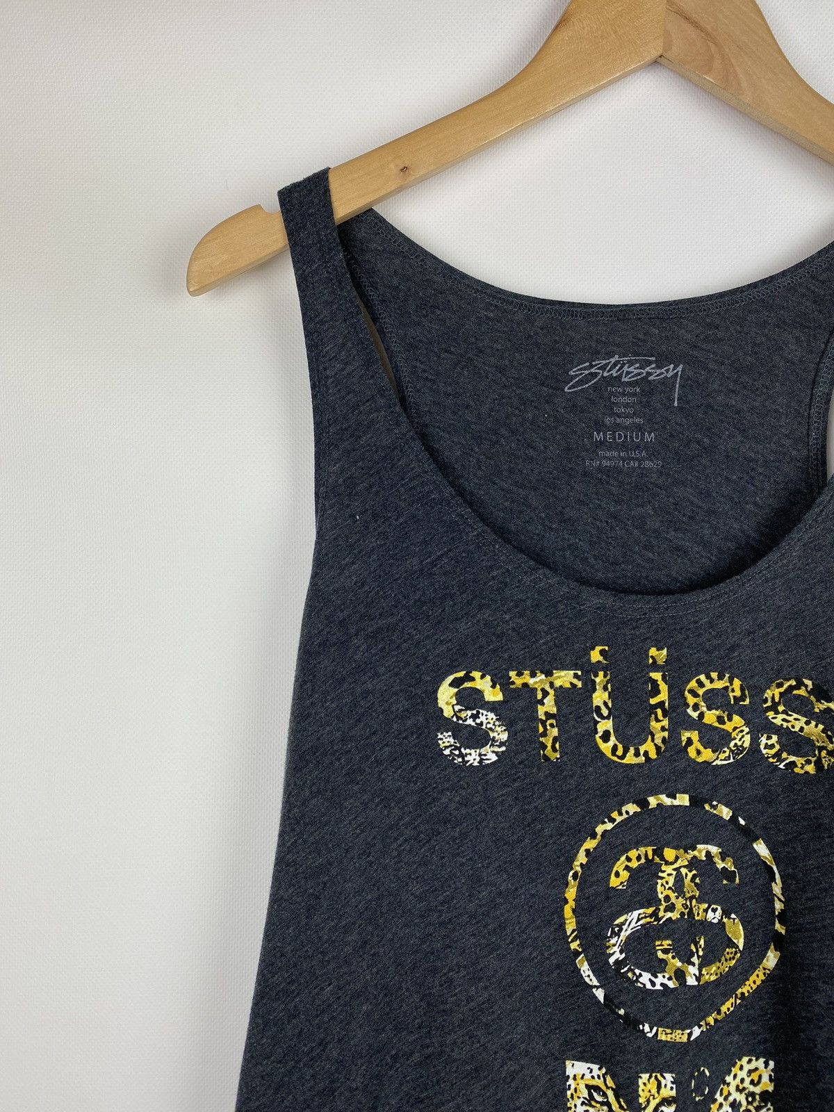 Stussy Stussy men’s big logo sleeveless tank top size M Size US M / EU 48-50 / 2 - 2 Thumbnail