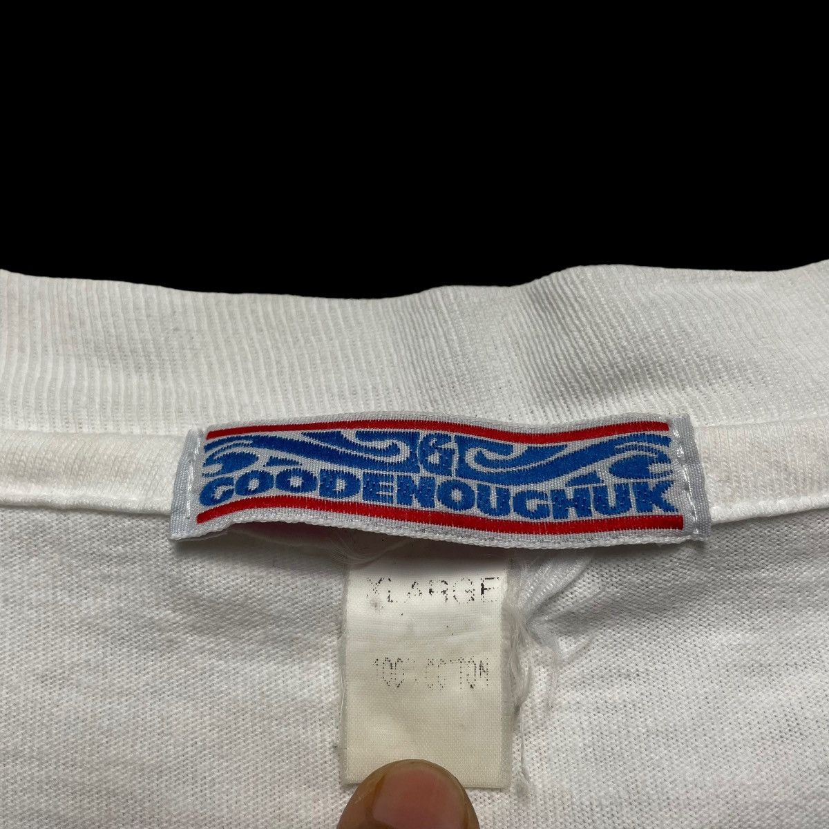 GOODENOUGH 🇯🇵 VINTAGE GOODENOUGH UK SPELL OUT BAGGY TSHIRT Size US XL / EU 56 / 4 - 10 Thumbnail