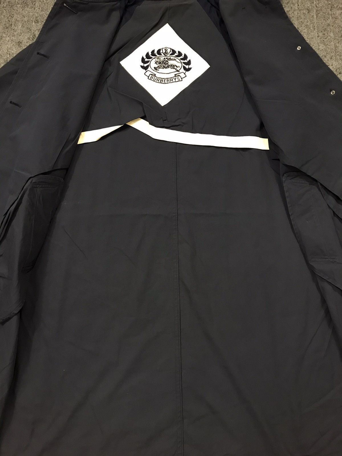 Burberry × Designer Burberrys Trench Coat Wool Jacket Embroidery Inner Design Size US M / EU 48-50 / 2 - 6 Thumbnail
