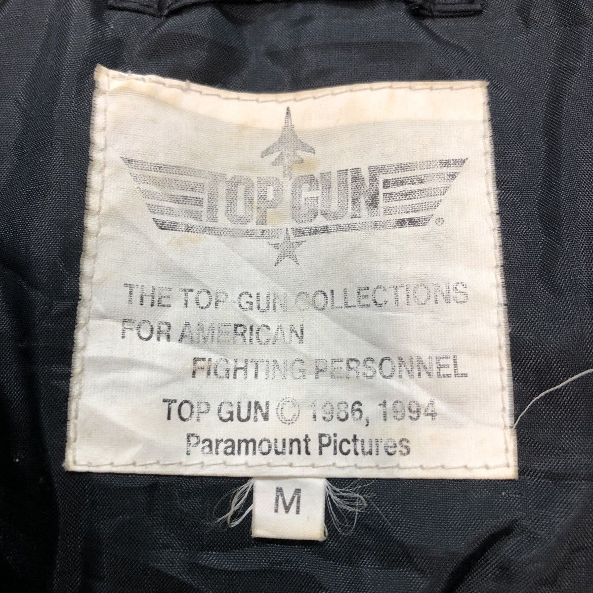 Vintage Vintage Top Gun Movie Paramount Pictures Bomber Jacket Size US M / EU 48-50 / 2 - 8 Thumbnail