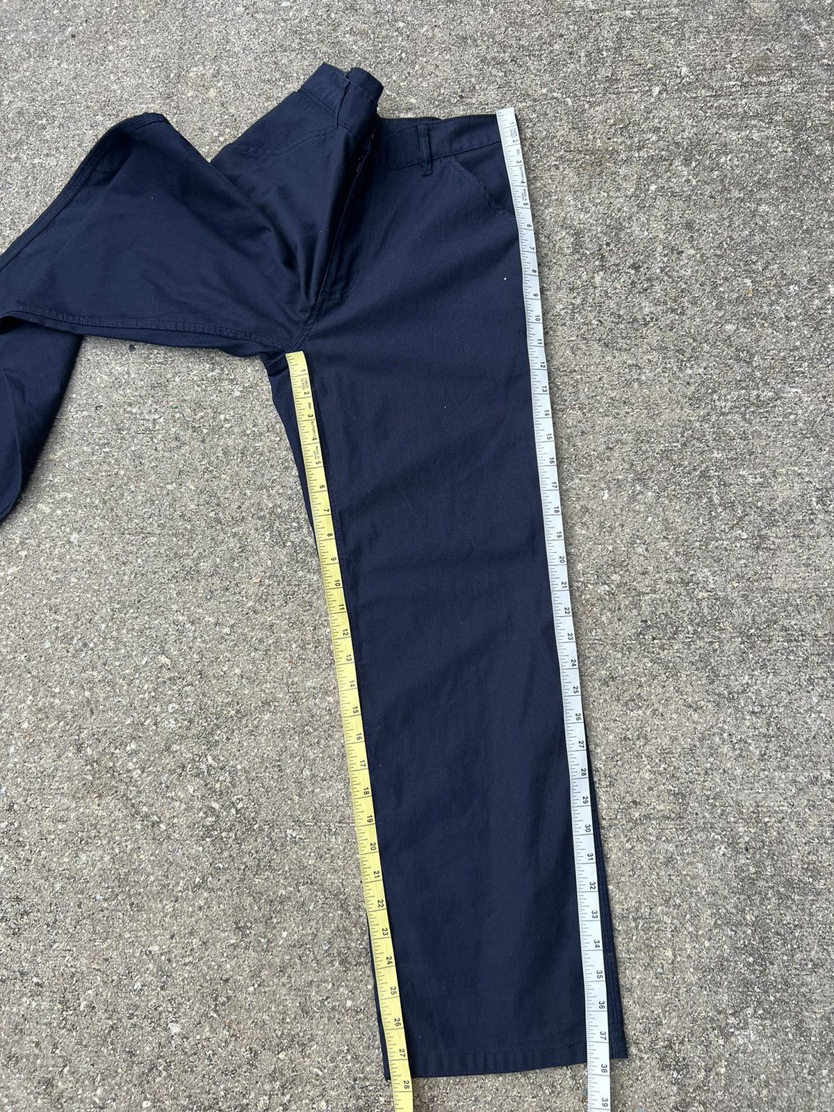 A.P.C. Vintage 2000s A.P.C. Striped Indigo Cropped Work Pant Size US 29 - 5 Thumbnail