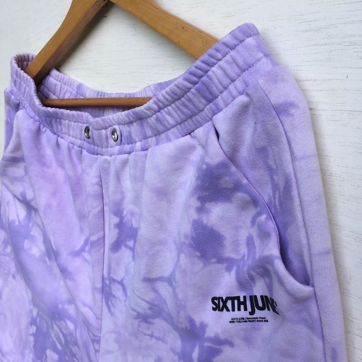 Designer × Sixth June Paris × Vintage 2008 SIXTH JUNE TIE DYE SHORTS Size US 32 / EU 48 - 4 Thumbnail